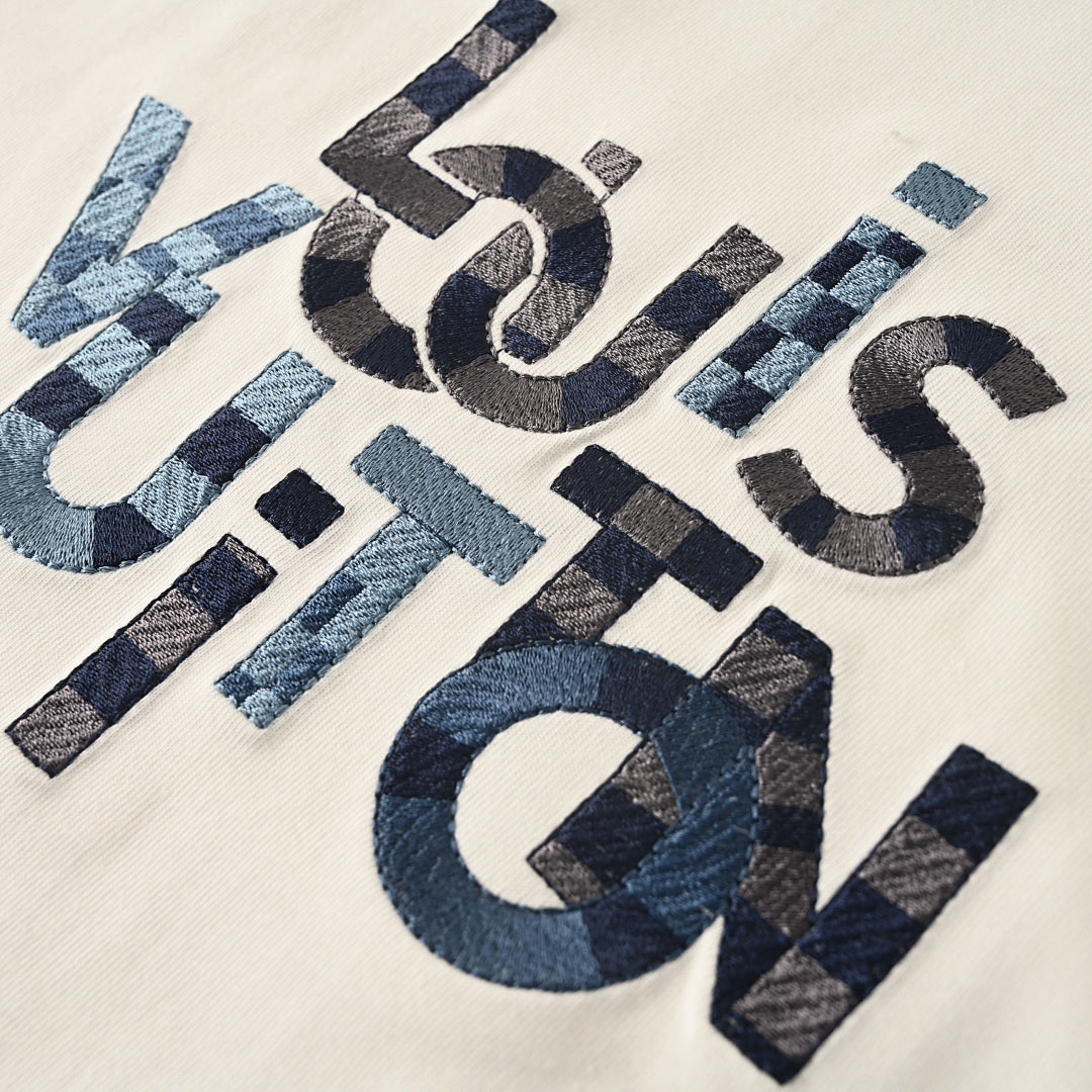 Louis Vuitton Flocked Logo Short-Sleeve T-Shirt