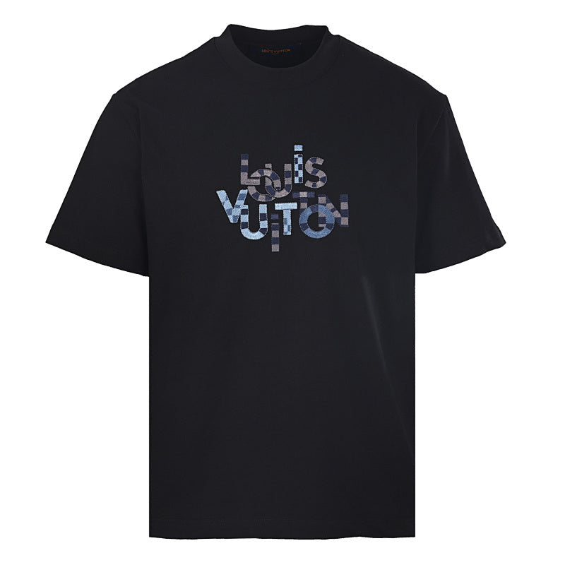 Louis Vuitton Flocked Logo Short-Sleeve T-Shirt